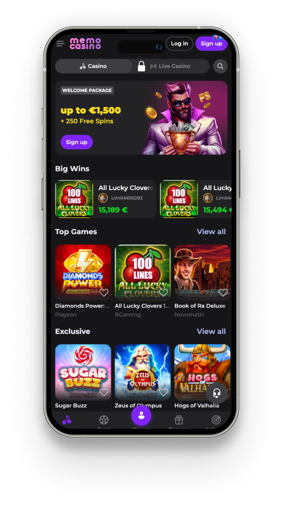 memocasino app